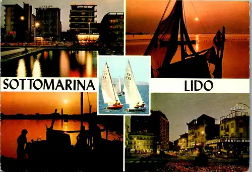 45467 - Italien - Sottomarina , Lido , Mehrbildkarte - gelaufen