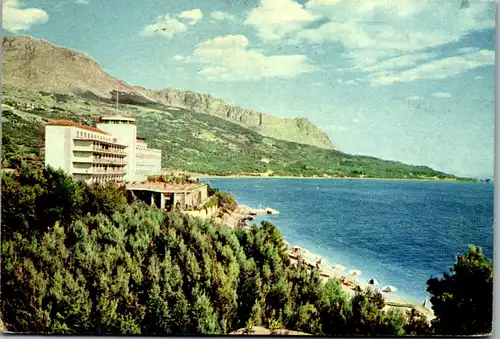45483 - Kroatien - Makarska , Hotel Jadran , Tucepi - gelaufen 1963