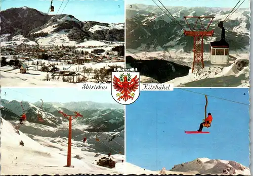 45485 - Tirol - Kitzbühel , Kitzbüheler Horn , Horn Bahn , Hahnenkamm , Trattalm Lift , Hornköpfl - gelaufen 1963