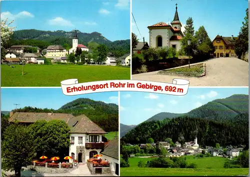 45492 - Niederösterreich - Rohr im Gebirge , Hotel Kaiser Franz Josef , Fam. Bauer - gelaufen 1987