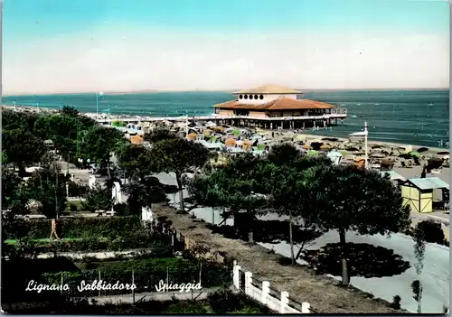 45493 - Italien - Lignano , Sabbiadoro , Spiaggia , Strand - gelaufen