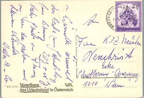 45507 - Vorarlberg - Bregenz , Bodensee , Mehrbildkarte , Tracht - gelaufen