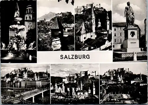 45520 - Salzburg - Stadt , Mehrbildkarte - gelaufen 1961