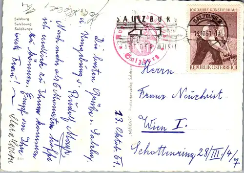 45520 - Salzburg - Stadt , Mehrbildkarte - gelaufen 1961