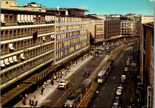 45546 - Deutschland - Frankfurt am Main , Zeil , Stadt Ansicht , Straßenbahn - gelaufen 1972