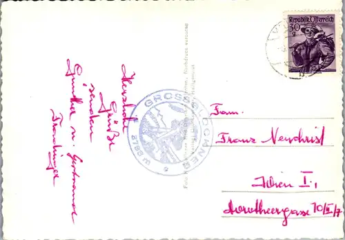 45560 - Kärnten - Großglockner , Südrampe , Hochalpenstraße , Mehrbildkarte - gelaufen