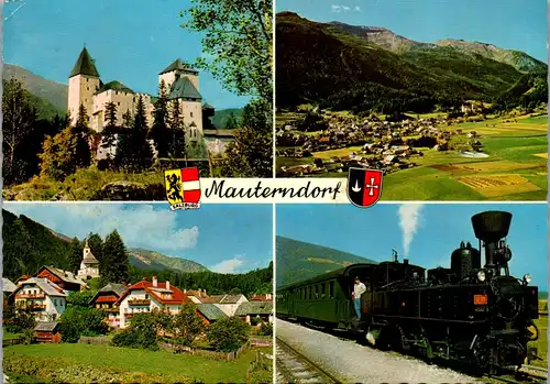 45571 - Salzburg - Mauterndorf , Lungau , Dampflokomotive , Mehrbildkarte - gelaufen