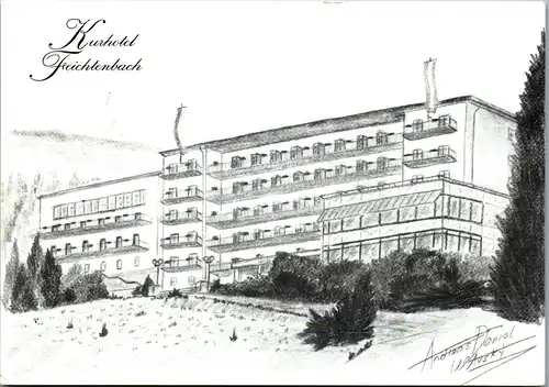 45574 - Niederösterreich - Feichtenbach , Kurhotel Feichenbach , signiert Andreas Daniel Iwansky - gelaufen