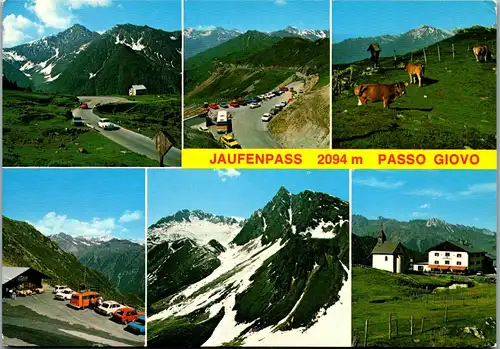 45585 - Italien - Südtirol , Jaufernpass , Alto Adige , Passo Giovo , Mehrbildkarte - gelaufen 1980