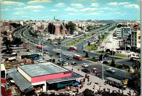 45590 - Türkei - Istanbul , ve Güzellikleri , Aksaray Vatan ve Millet caddeleri , Migros - gelaufen