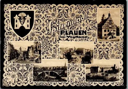 45594 - Deutschland - Plauen , Bahnhofstraße , Ebertbrücke , Am Tunnel , Vogtland , Mehrbildkarte - gelaufen