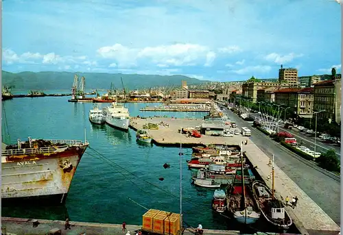 45615 - Kroatien - Rijeka , Hafen , Port - gelaufen