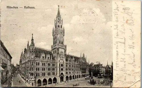45643 - Deutschland - München , Rathaus , Feldpost - gelaufen 1915