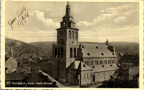 45664 - Deutschland - Sulzbach Saar , Katholische Kirche - gelaufen 1934