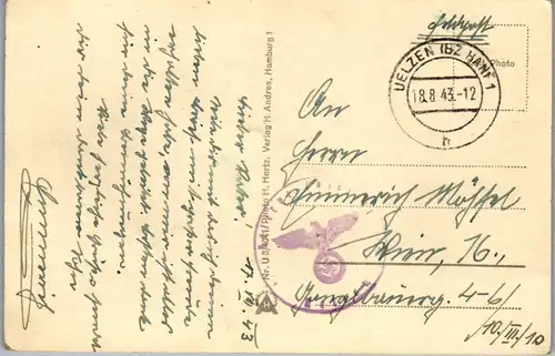 45670 - Deutschland - Uelzen , Ansicht , Feldpost - gelaufen 1943