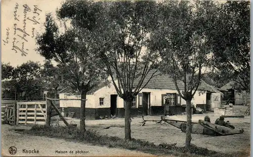 45672 - Belgien - Knokke , Knocke , Maison de pecheur - gelaufen 1915