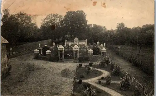 45684 - Militaria - Feldpost , unbek. Friedhof , Stempel Feldpostexp. 18. Res.-Division - gelaufen 1915