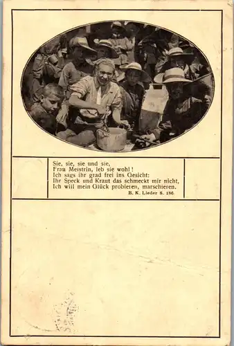 45690 - Militaria - Deutschland , Deutsche Bibelkränzler , Lagerleben - gelaufen 1914