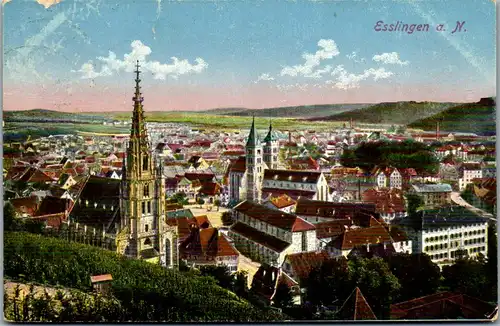 45704 - Deutschland - Esslingen a. N. , Panorama - gelaufen