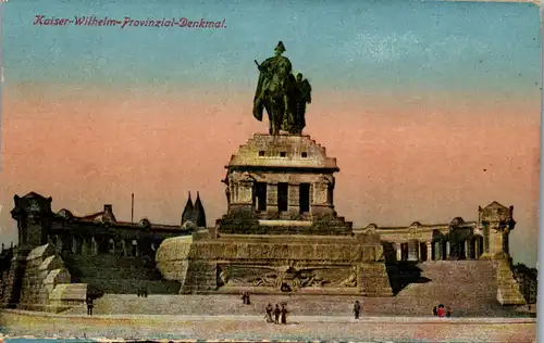 45706 - Deutschland - Koblenz , Kaiser Wilhelm Provinzial Denkmal - gelaufen