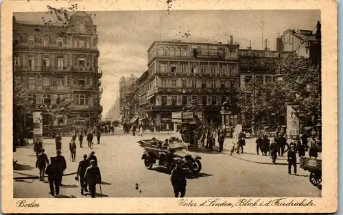45711 - Deutschland - Berlin , Unter den Linden , Blick in die Friedrichstraße - gelaufen 1925