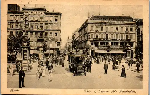 45714 - Deutschland - Berlin , Unter den Linden , Ecke Friedrichstraße - gelaufen 1925