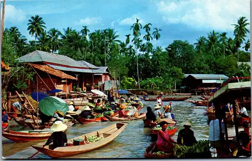 45762 - Thailand - Floating Market ,  - gelaufen