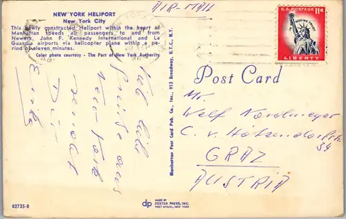 45779 - USA - New York , Heliport New York City - gelaufen 1964