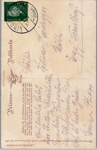 45797 - Deutschland - Lindau i. B. , Diebsturm , signiert - gelaufen 1920