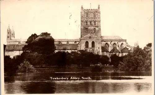 45819 - Großbritannien - Tewkesbury , Abbey , South - gelaufen 1952
