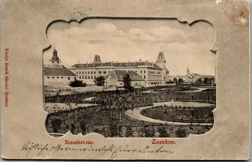 45835 - Serbien - Zombor , Erzsebet ter - gelaufen 1902