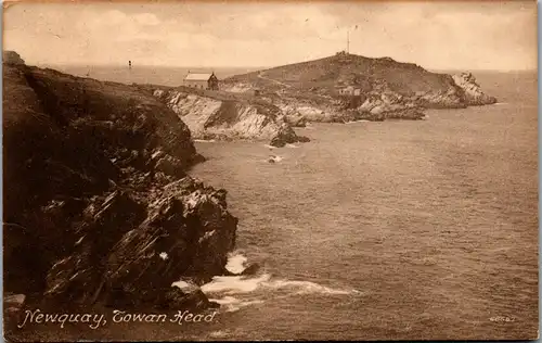 45855 - Großbritannien - Newquay , Towan Head - gelaufen 1921