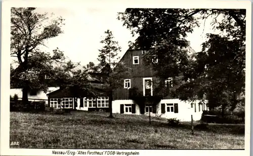45860 - Deutschland - Nassau , Altes Forsthaus , FDGB Vertragsheim , Erzgebirge - gelaufen 1957
