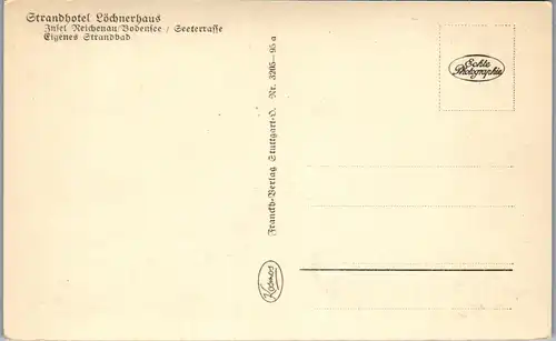 45911 - Deutschland - Insel Reichenau , Strandhotel Löchnerhaus , Bodensee - nicht gelaufen