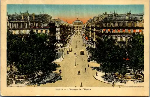45912 - Frankreich - Paris , L'Avenue de l'Opera - gelaufen 1935