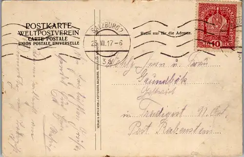 45923 - Deutschland - Berchtesgaden , Panorama - gelaufen 1917