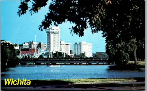 45930 - USA - Wichita , Kansas , Arkansas River  - nicht gelaufen