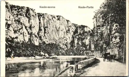 45931 - Rumänien - Kazan szoros , Fotokarte , Kazan Partie , no AK