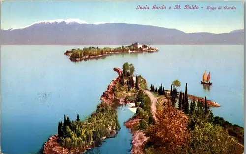 45933 - Italien - Isola Garda , Monte Baldo , Lago di Garda , Gardasee - nicht gelaufen