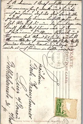 45963 - Deutschland - Nürnberg , Schöner Erker , signiert Paul Sollmann - gelaufen 1910