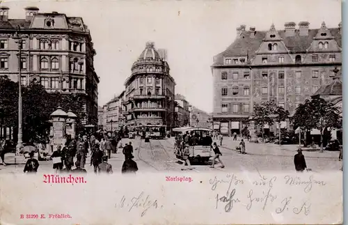 45969 - Deutschland - München , Karlsplatz - gelaufen 1902