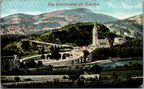 45974 - Frankreich - Lourdes , Les Sanctuaires de Lourdes - gelaufen