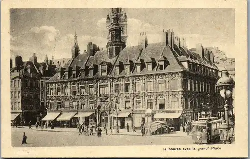 45981 - Frankreich - Lille , La Bourse avec la grand' Place - nicht gelaufen
