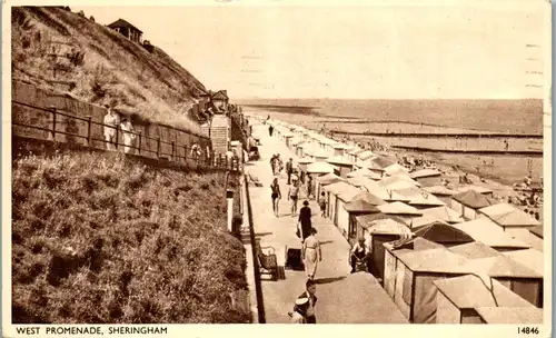 46005 - Großbritannien - Sheringham , West Promenade - gelaufen 1951