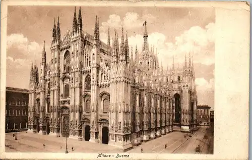 46006 - Italien - Milano , Mailand , Duomo - gelaufen 1921