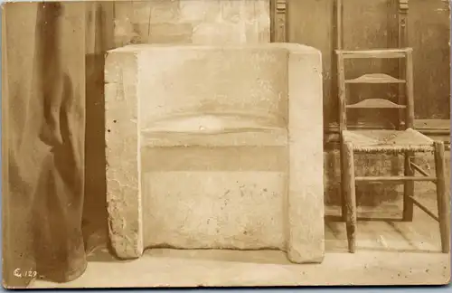 46009 - Steinerner Sessel - Sessel ,  - gelaufen 1909