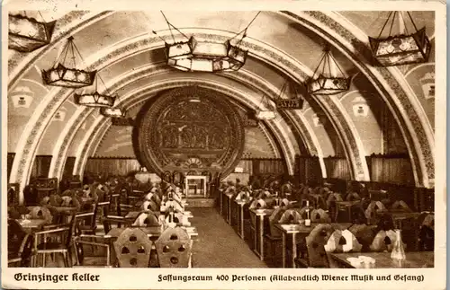 46014 - Wien - Wiener Rathauskeller , Grinzinger Keller , Grinzing , Otto Kaferer - gelaufen 1933