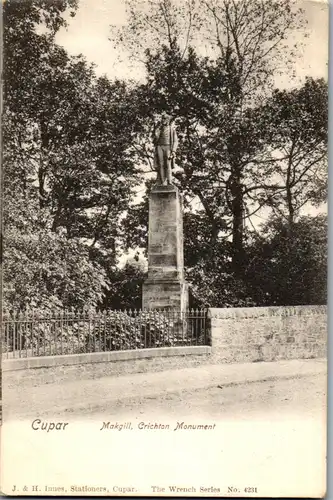 46017 - Schottland - Cupar , Makgill , Crichton Monument - gelaufen 1905