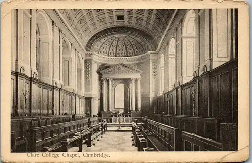46022 - Großbritannien - Cambridge , Clare College Chapel - gelaufen 1947