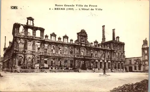 46023 - Frankreich - Reims , Notre Grande Ville du Front , L'Hotel de Ville - gelaufen 1950